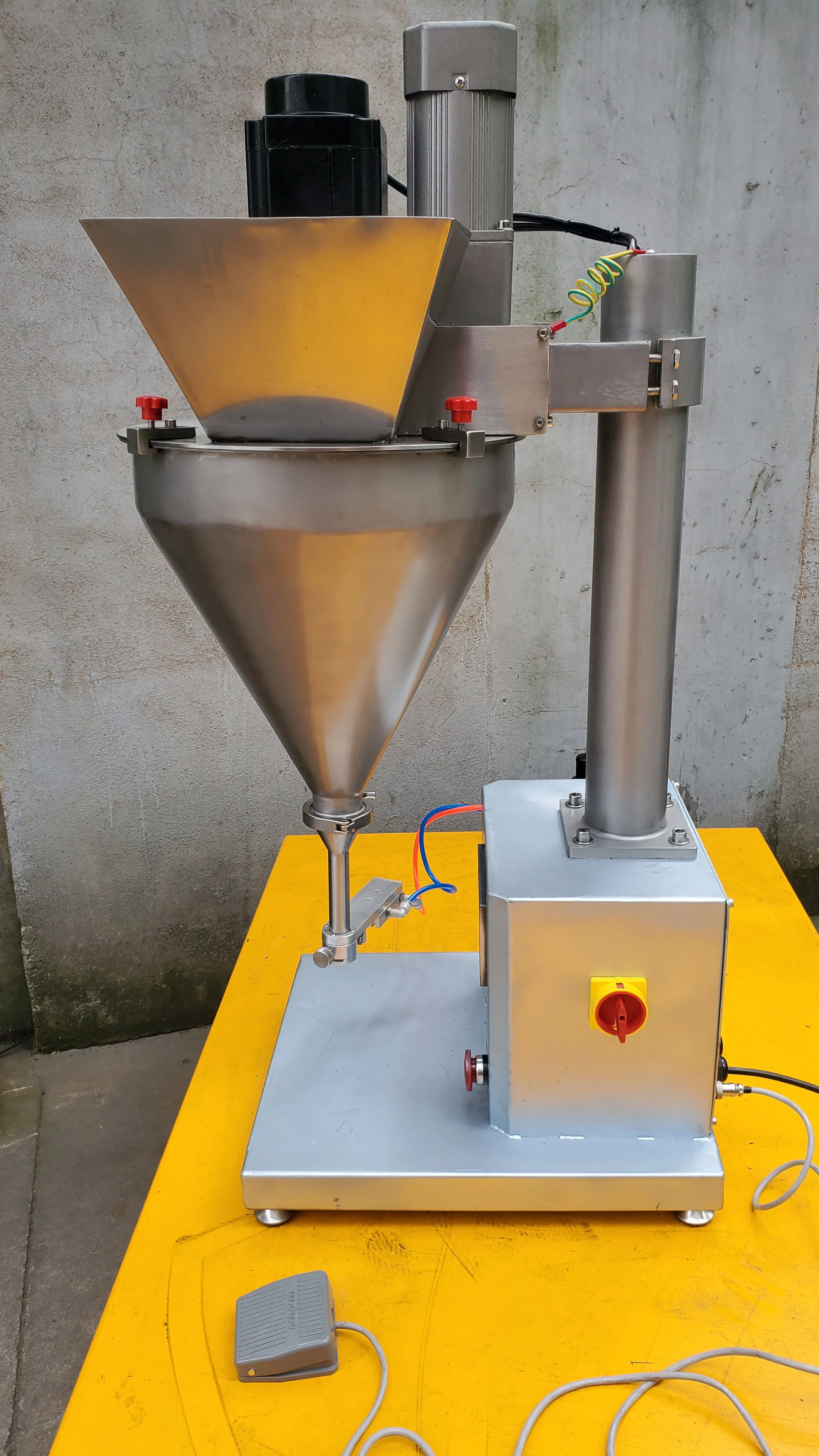 Semi-automatic Desktop Table-top Screw Filler Machine Powder Filling Machine For Jar Bottle Can And Tube