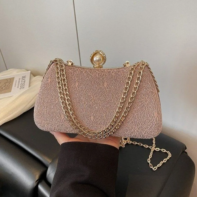 

High-End Luxury Brand Ladies Handbag Leather Elegant Famous Designer Chic Trim Vintage Daily Commuter Bag​