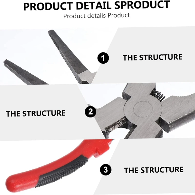 Mig Lastangen Koolstofstaal Mig Lastangen 8Inch Met Geïsoleerd Handvat, Mig Spuitmondreiniger