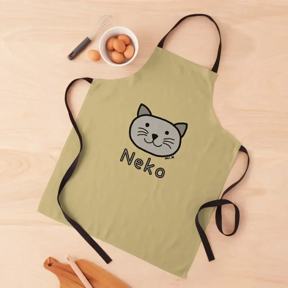 

Neko (Cat) Japanese design in color Apron Waterproof Kitchen Woman Kitchen Tools Apron