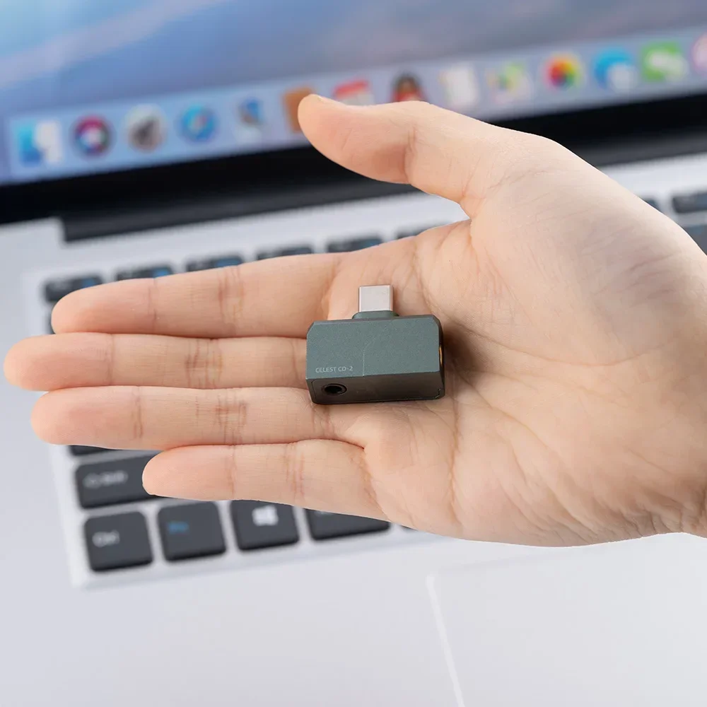 Kinera Celest CD-2 المحمولة HIFI مضخم ضوت سماعات الأذن الصوت DAC Amp 32bit/384 كيلو هرتز Type-c إلى 3.5 + 4.4 مللي متر لنظام أندرويد IOS Mac