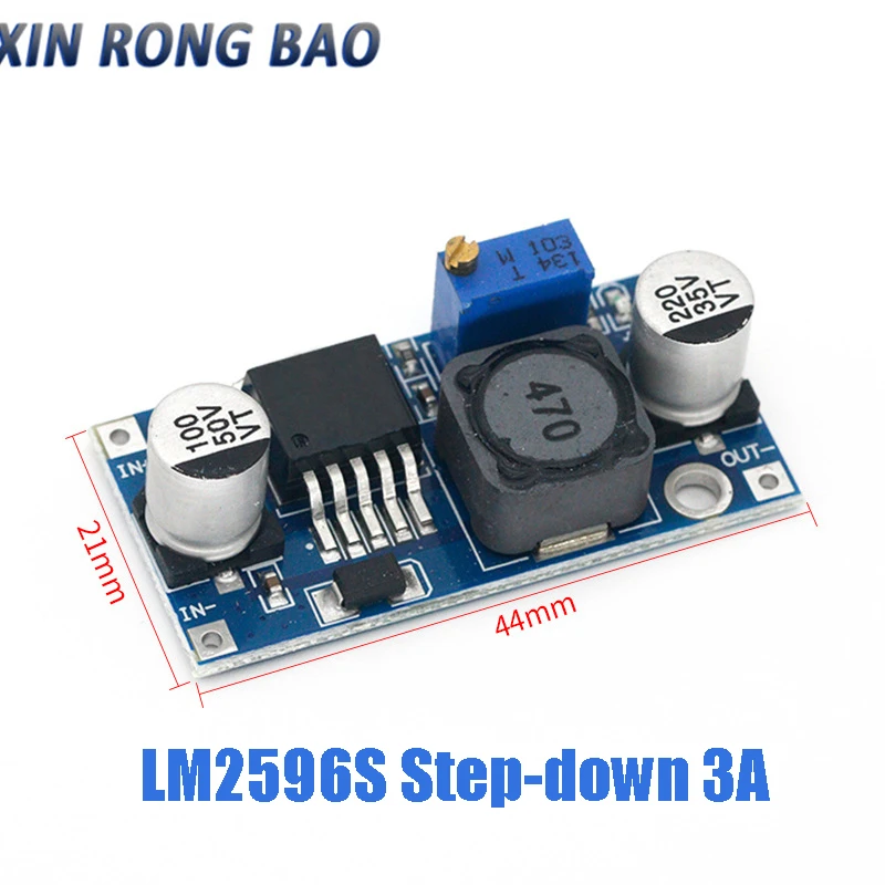 Módulo de Alimentação Step-down 3A Módulo Step-down Ajustável LM2596S Regulador de Tensão 24V 12V 5V 3V