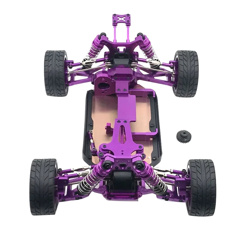 Wltoys에 가장 적합 144001 144002 144010 124017 124019   스윙 암 충격 흡수 장치 업그레이드 수정 키트 RC 자동차 액세서리