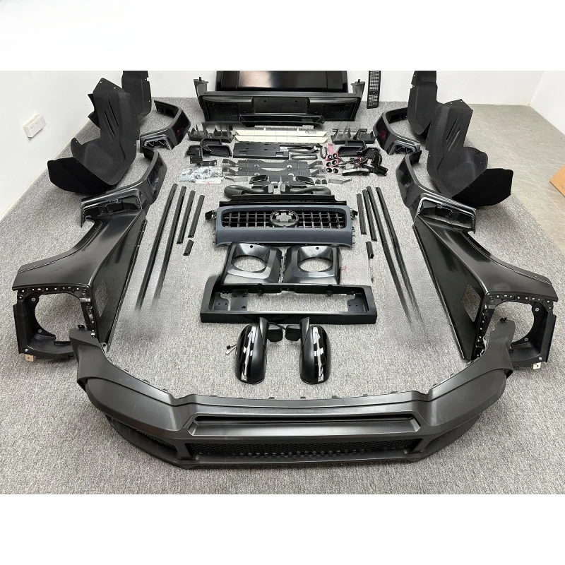 Hot selling Upgrade B Style Body Kit PP Material Car Bumpers With Headlight for G Class W463 G63 G550 2000-2018