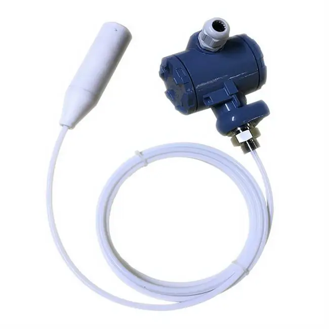 Submersible PTFE anti-corrosion corrosive analog transmisor de nivel 4-20ma water liquid level transmitter PVDF pressure sensor