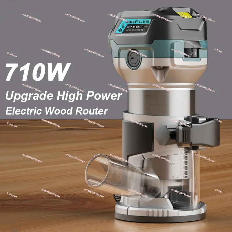 220V Trimming Machine Woodworking Slotting Machine Decoration Tool Electric Wood Milling Machine