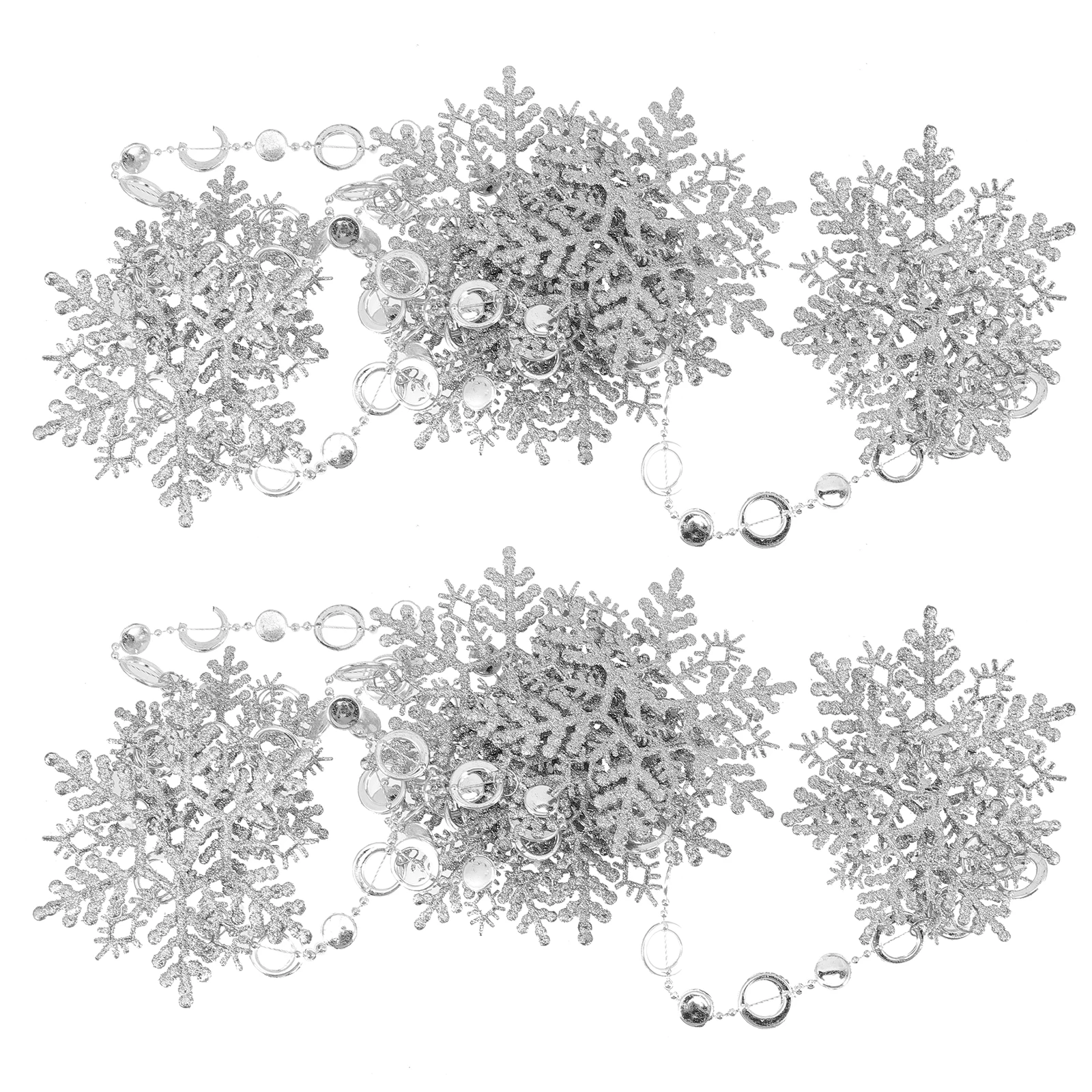 

2Pcs Xmas Snowflake Pendants Light Decor Merry Christmas nament Home Tree Supplies Plastic Party DIY Decorations Holiday