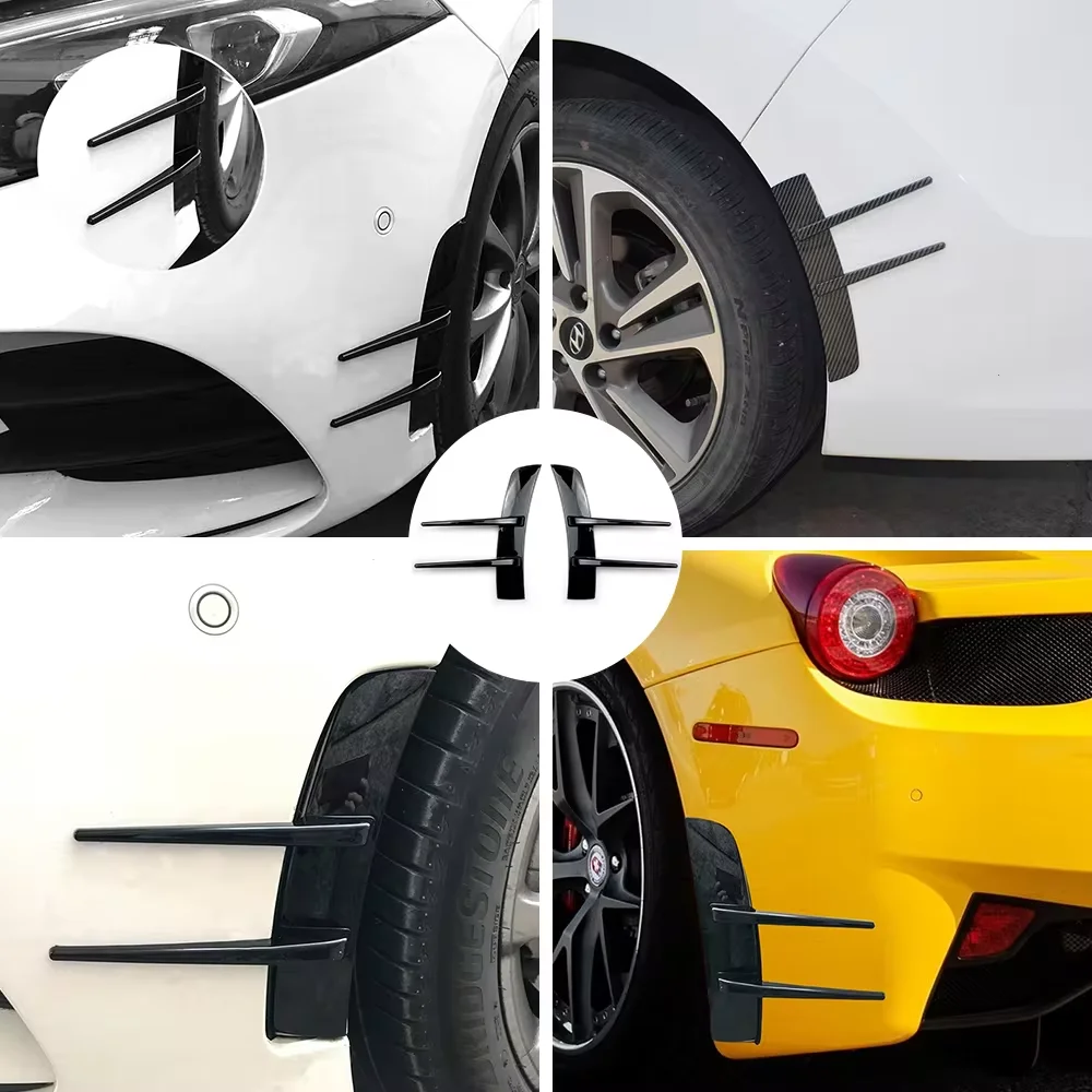 Front Bumpers Lip Air Vent Trim Spoiler Canards Splitter For Mercedes Benz A Class W176 W177 A180 A200 A220 A35 A45 AMG