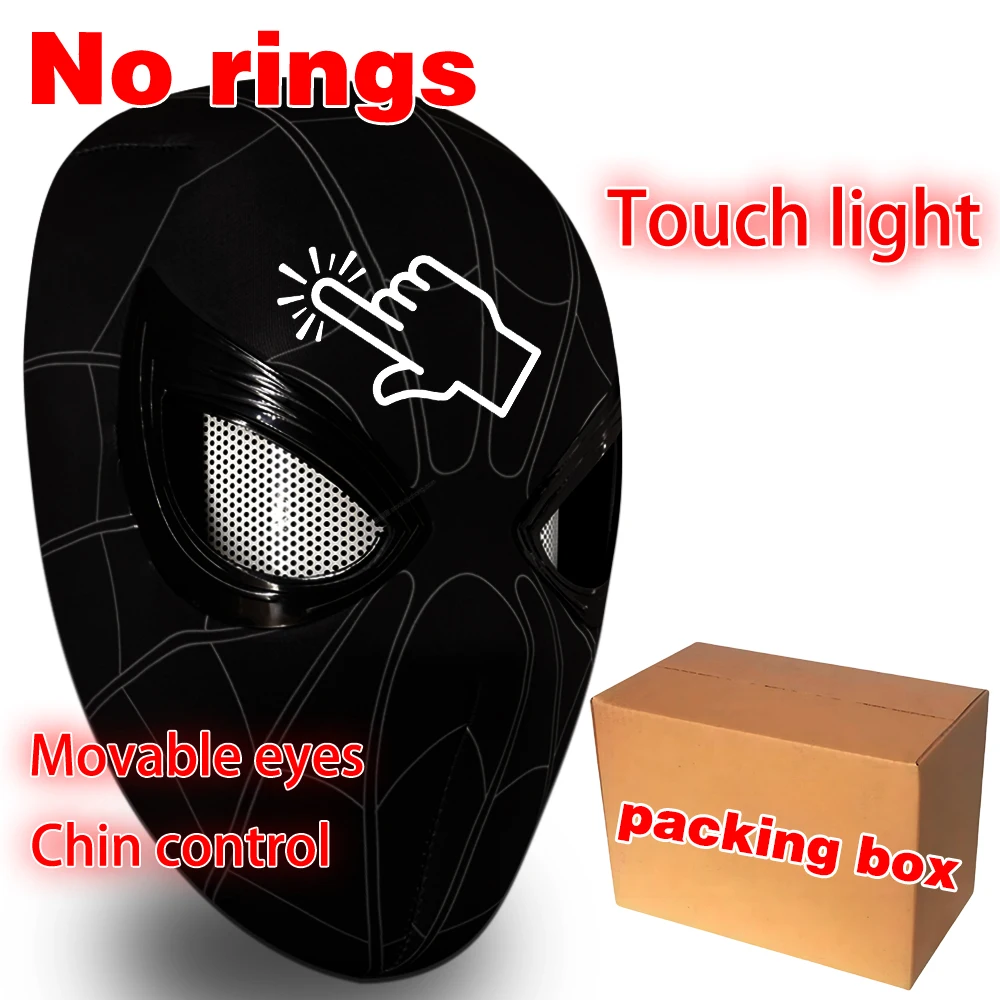 Spiderman Masker Ogen Beweegbare Afstandsbediening Peter Parker Spiderman speelgoed kinderen Halloween Cosplay Kostuum Masker Kerstcadeaus
