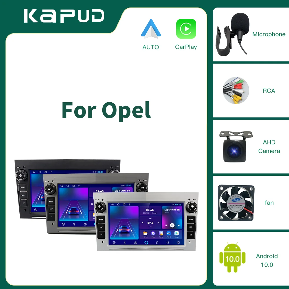 Kapud Android 10 For Opel GPS Multimedia Car Radio Video Player Navigation 7'' Astra Vectra Antara Zafira Corsa Combo Stereo DSP