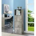 

Xtra Storage 3 Door Cabinet With Shelf, Faux Birch