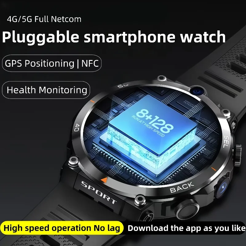 

H10 Smart Watch4GNet Global WIFI with Multifunctional Sports Round Screen Smartwatch NFC Positioning for Fitness Tracker