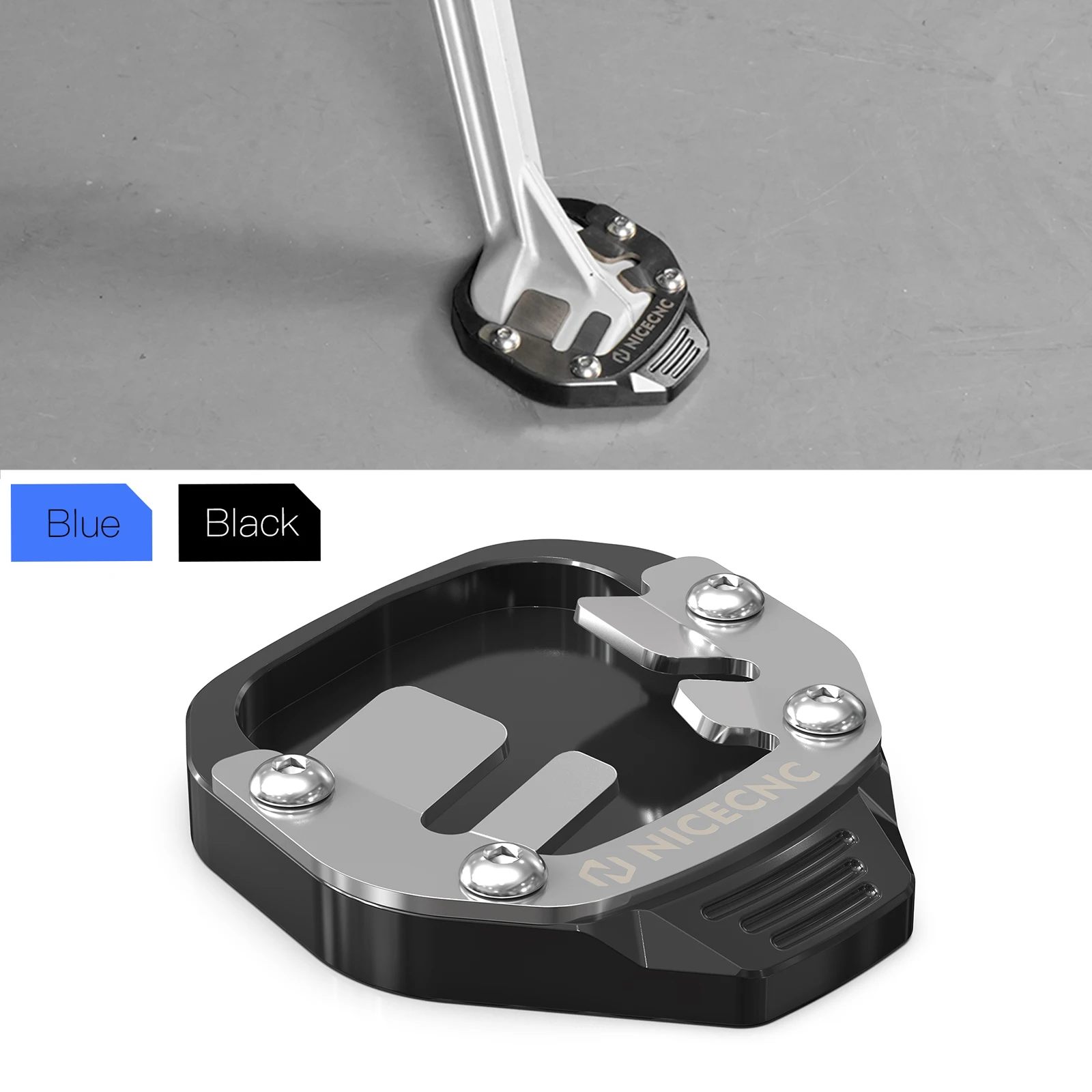 

NICECNC For Yamaha Tenere 700 2019-2024 Kickstand Side Stand Pad Extension For Yamaha Tenere 700 World Raid 2022-2023