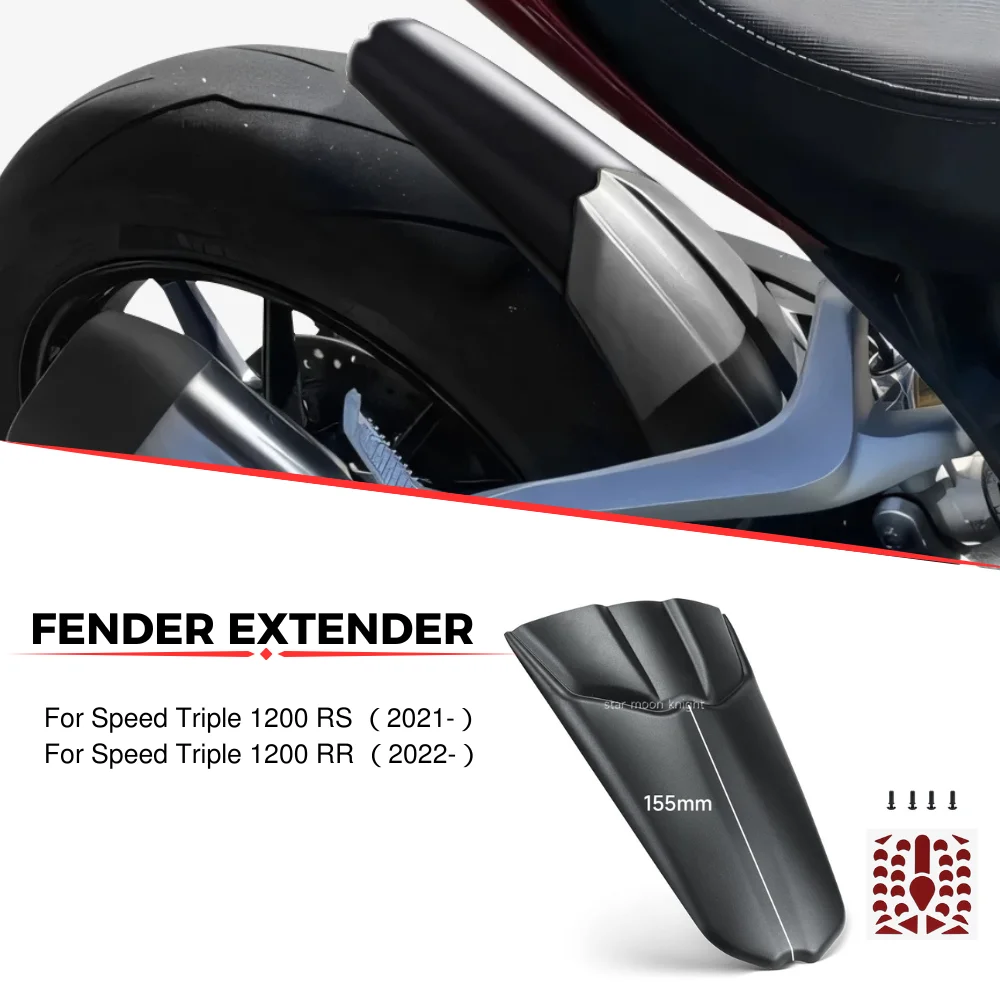 Motorcycle Lengthen Rear Fender For Speed Triple 1200 RS 1200RS (2021-) 1200 RR 1200RR (2022-) Motorcycle Accessories