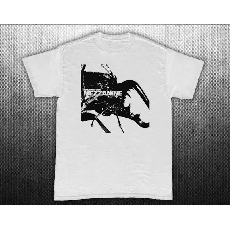 Massive Attack Band Cotton White Full Size T Shirt