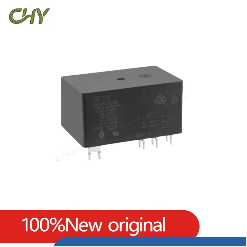 T92S7D12 T92P7D12 T92S7D22 T92P7D22 T92S11D22 T92P7A22 6PIN 8PIN 12/24VDC 12/24/120/240VAC Dual Pole Normally Open Power Relay
