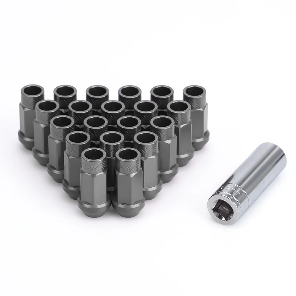 

Car Accessories 20PCS Forged 7075 Aluminum Alloy JDM Wheel Lug Nuts Bolt M12x1.5 M12x12.5 For Mitsubishi Acura Infiniti