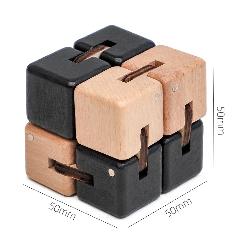 Woodiness Unendlicher Zauberwürfel Anti Stress Zappeln Spielzeug Einfach Spielen Hand Spinner Büro Kubische Stressabbau Spielzeug Für Kind Kinder