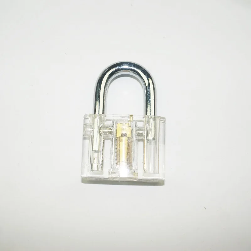 Transparent Disc Detainer Padlock Visible Mechanism Practice Lock FOR Locksmith Instructional Demonstration and Training Tool