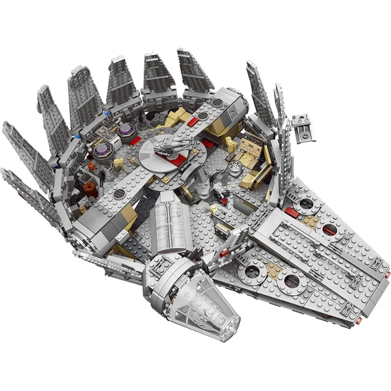 Falcon Compatible 75105 Millennium Spaceship Bricks Building Block Toys for Boys Gift for Kids Model Kits for Adults Constructor