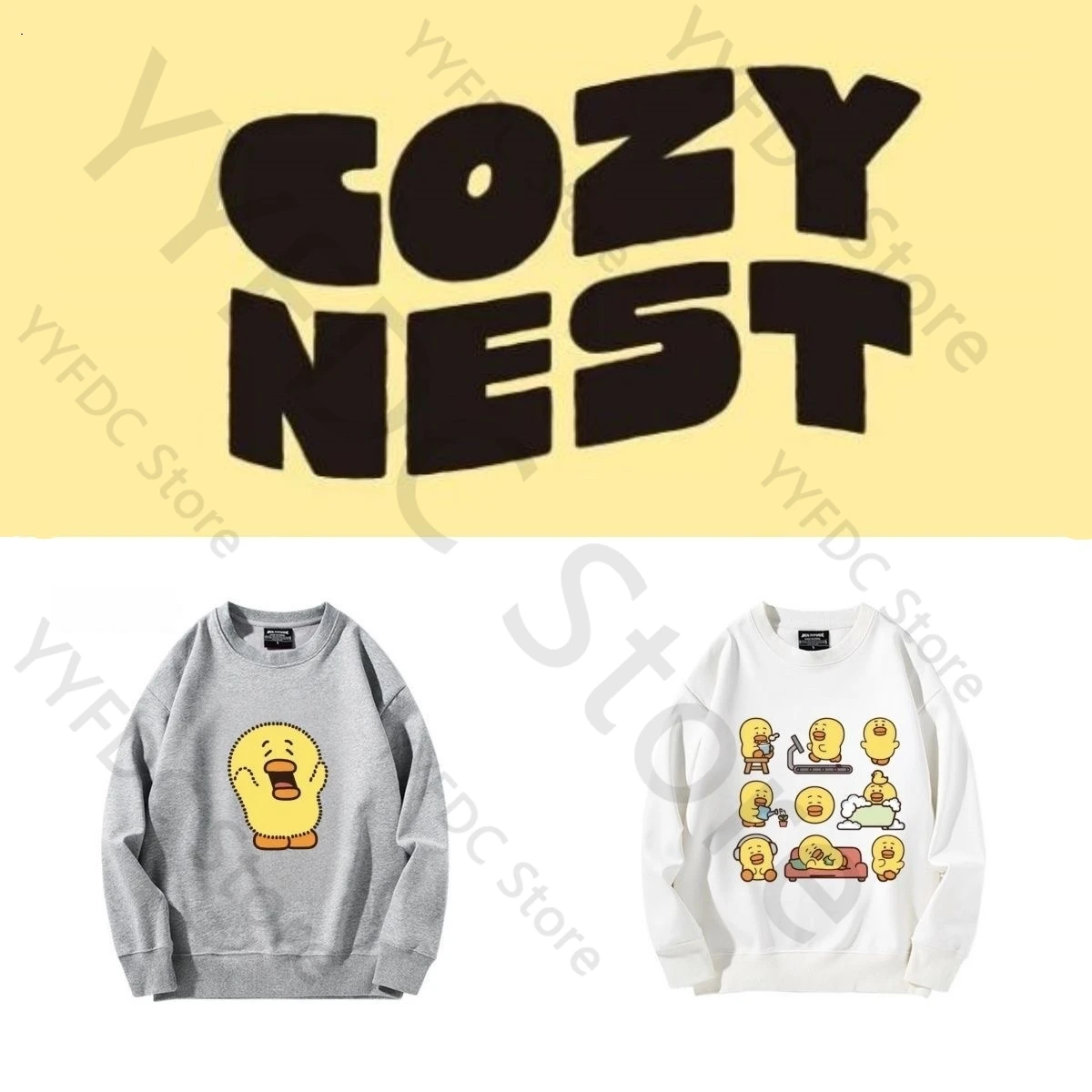 

Толстовка SHINEE Taemin AEMori COZY NEST, пуловеры с милым мультяшным принтом, высокое качество, толстый мужской и женский осенне-зимний свитшот