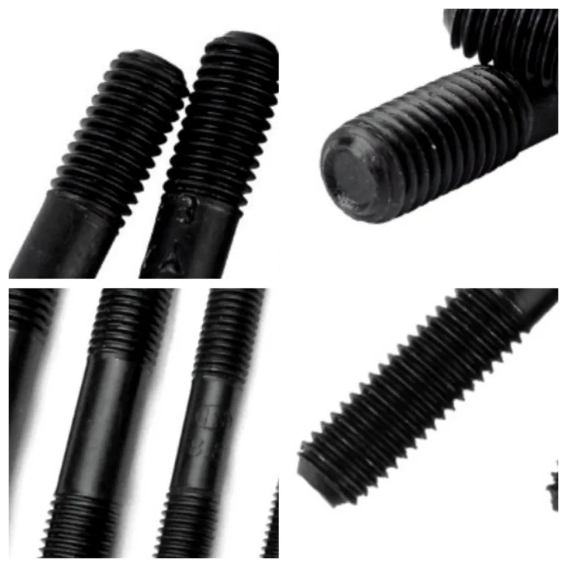 M8 M10 M12 M14 Grade 8.8 Carbon Steel Rod Double Thread Screw Stud Screw Rod Stud Bolts High Strength，for Machinery Hardware