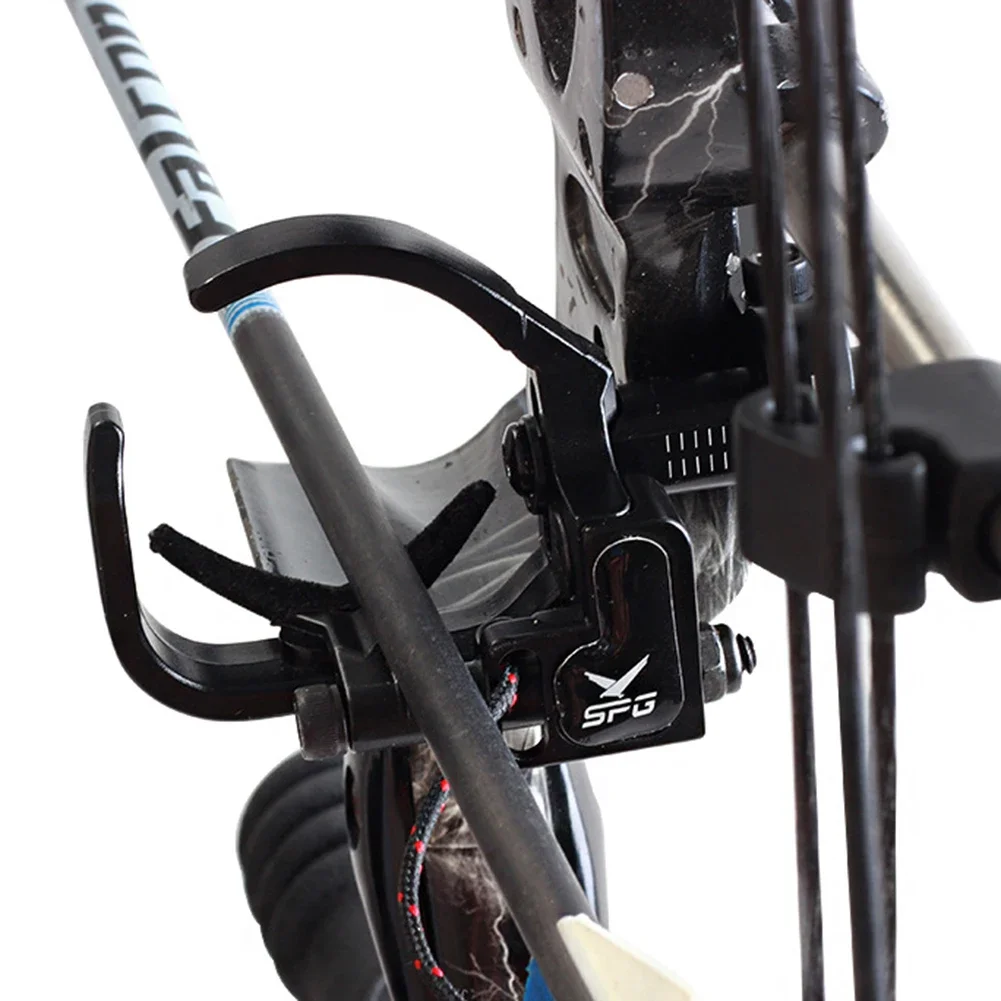 Tiro con l\'arco caccia Arrow Rest Compound Bow Up Down mano destra accessori per sport all\'aria aperta regolabili a 4 vie corpo in lega di alluminio