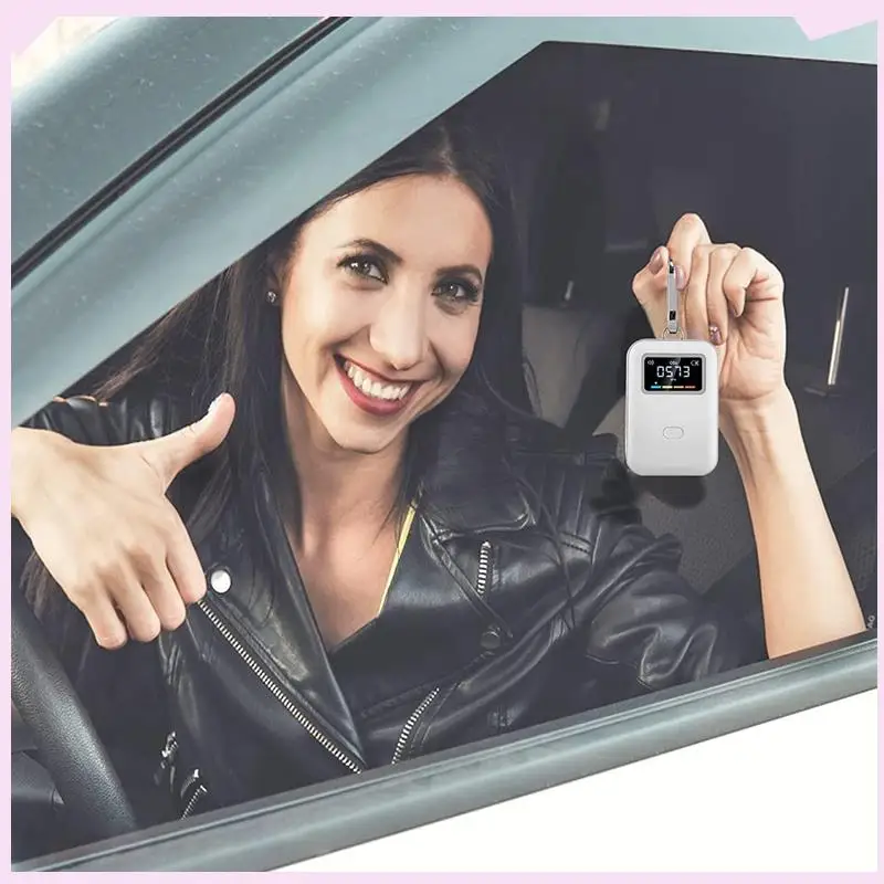 B24B 2X Mobile CO2 Monitor NDIR Sensor Kohlendioxid Detektor Indoor CO2 Testing Manager NDIR Sensor Mit Haken