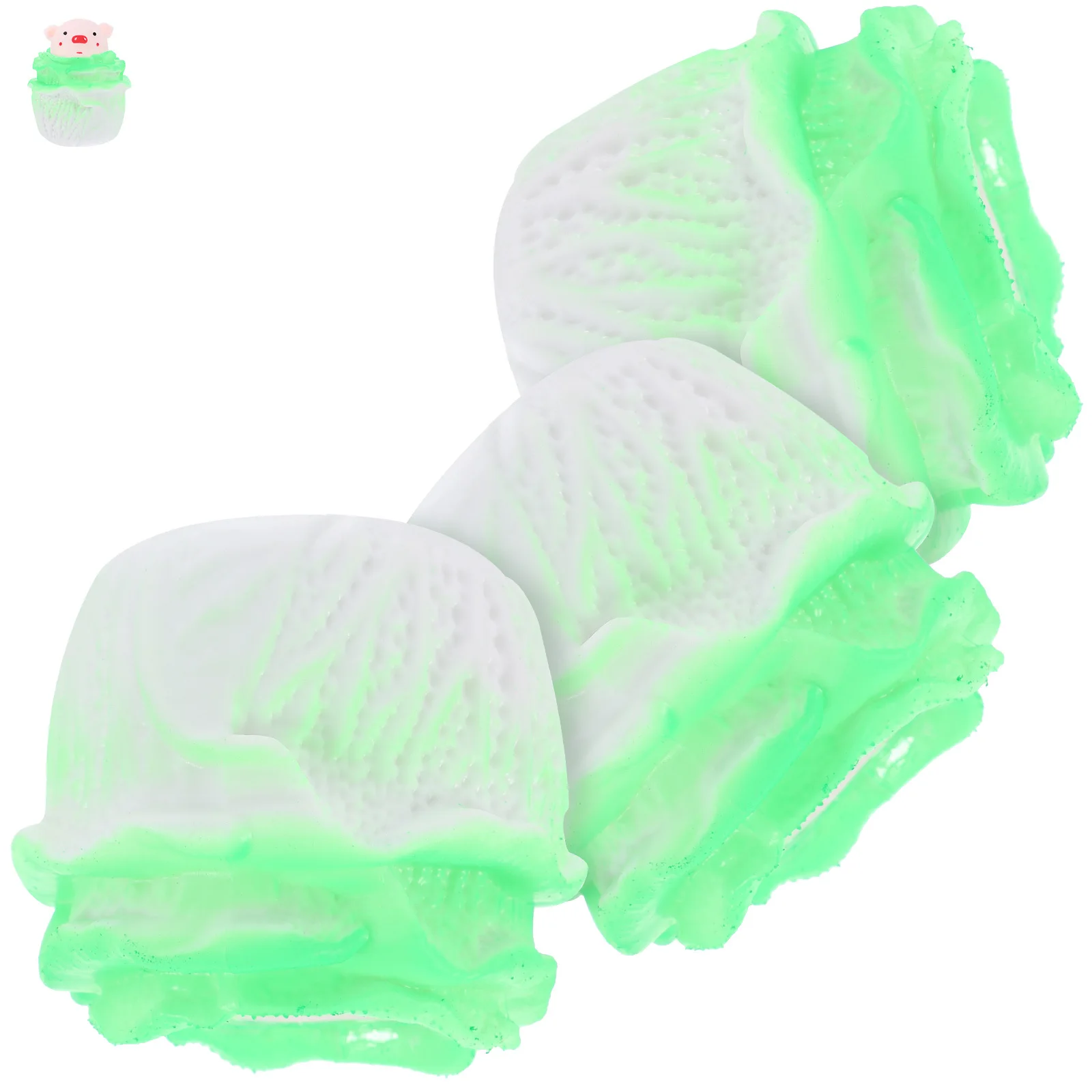 3 قطعة خنزير الملفوف اللطيف الإجهاد الإغاثة ضغط متعة الحيوان بسط المدمجة لينة الإجهاد المخلص للحزب لصالح الصحة العقلية #3