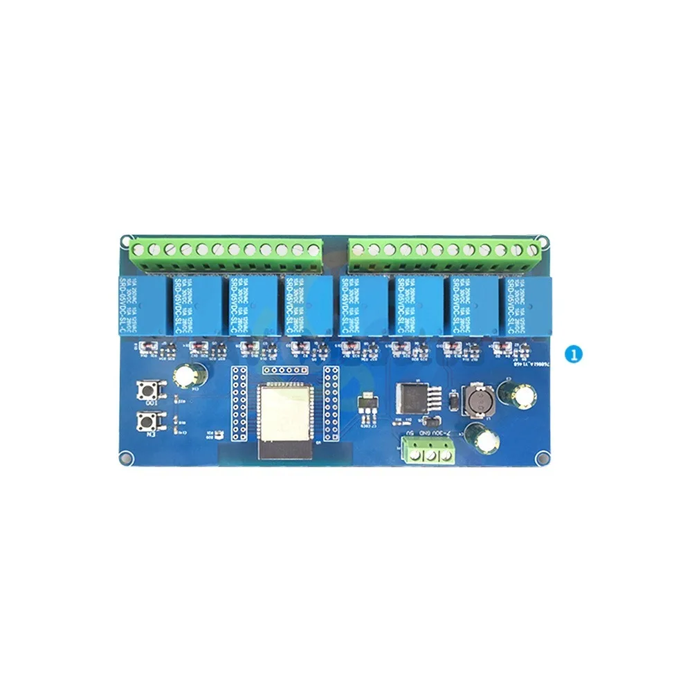 DC5-30V Power Supply ESP32 WIFI Bluetooth BLE 8 Channel Relay ESP32-WROOM Secondary Development Board