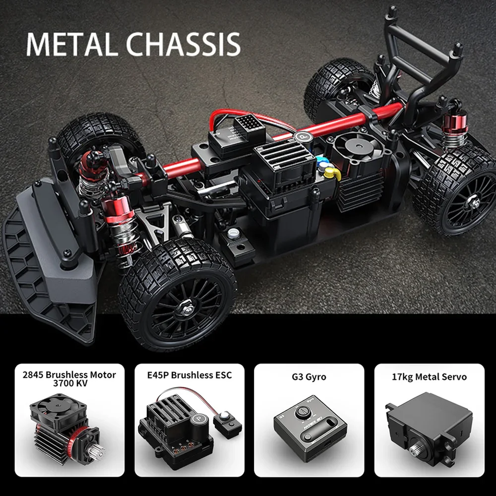 Hyper Go 1/14 RC Car Brushless High Speed 2.4G Remote Control 4WD Off-road Vehicle Model Adults Toys 14301 14302  14303 14304