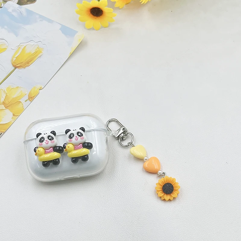 Cute Panda case For Sony WF-C710N /WF-C700N /  WF-C510/ WF-C500 Case Silicone earphone Cover For Sony C510 - view 3