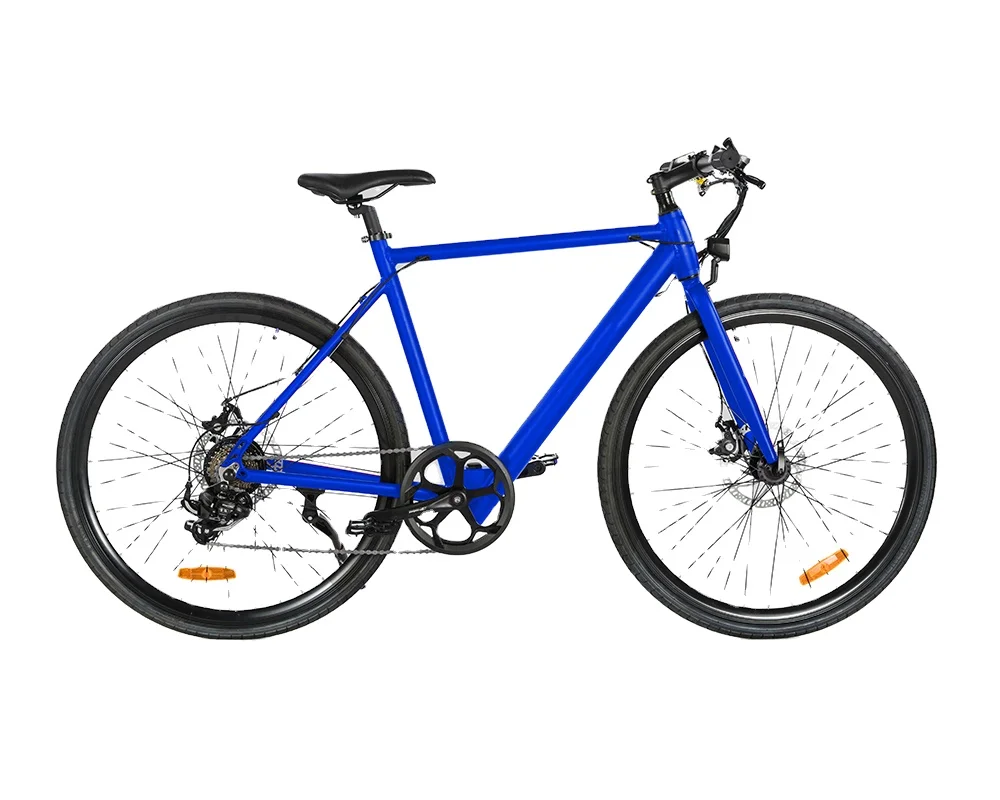 

YTYIN ZODIN Single Speed Bike 700c Electric Male Center Motor 36v 350w Electric City Bike Urban Commuting Electric Bikes for Adu