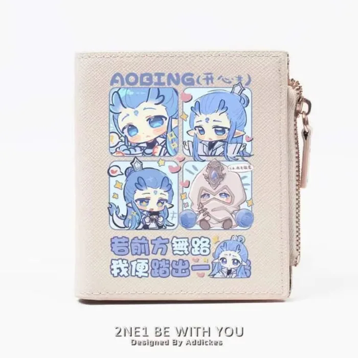 

Chinese Anime Aobing Dragon Nezha 2 Fashion Wallet PU Purse Card Coin Zipper Money Bag Cosplay Gift B2211 Anime