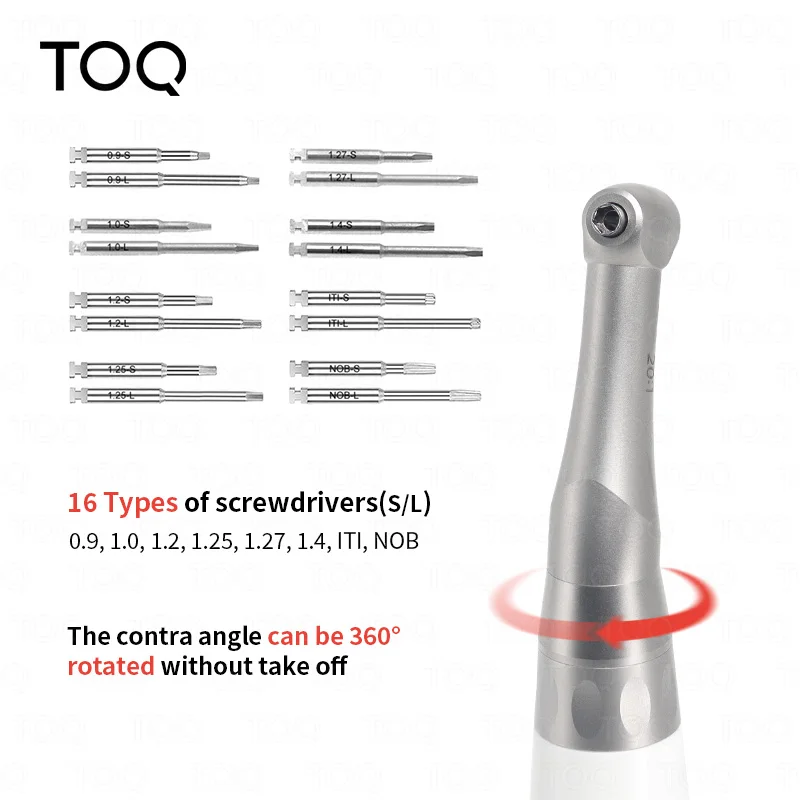 Dental Surgical Equipment Wireless Electric Implant Torque Wrench 16Pcs Screws Universal Torque Screwdriver Dentist Repair Tools