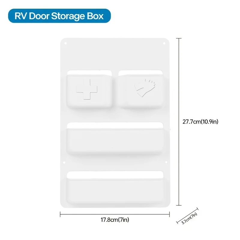 1 قطعة RV المرحاض مقصورة الباب تخزين الجيب ل كاسيت صندوق الرف متنقل قافلة الحائط صندوق تخزين RV اكسسوارات #6
