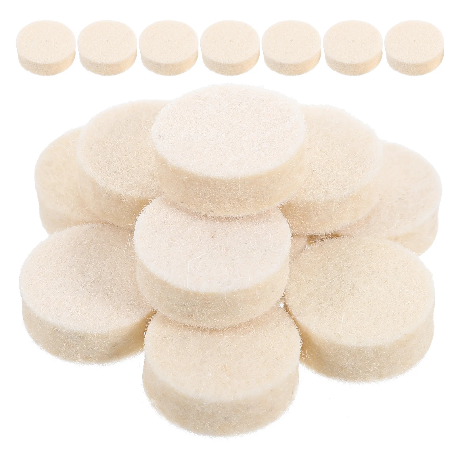 

100 Pcs Wool Polishing Wheels 1 Inch x 1 8 Inch Thick 8mm Fine Hair Nail Art Jewelry Metal Polishing Kit Buffing Tools