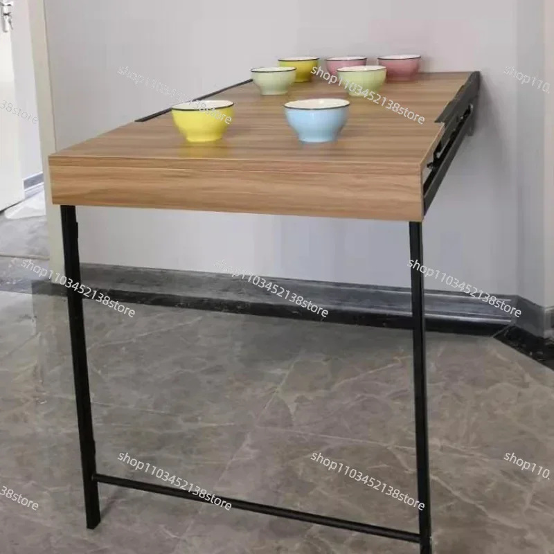 

Обеденный стол Многофункциональный складной настенный подвесной стол на стене Невидимый стол из массива дерева