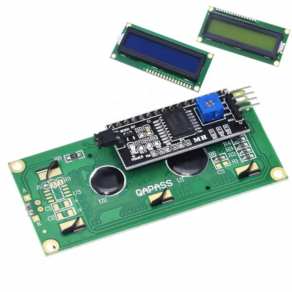 NEW LCD1602A Adapter Board IIC/I2C Interface 1602 LCD Module with Backlight Software Control