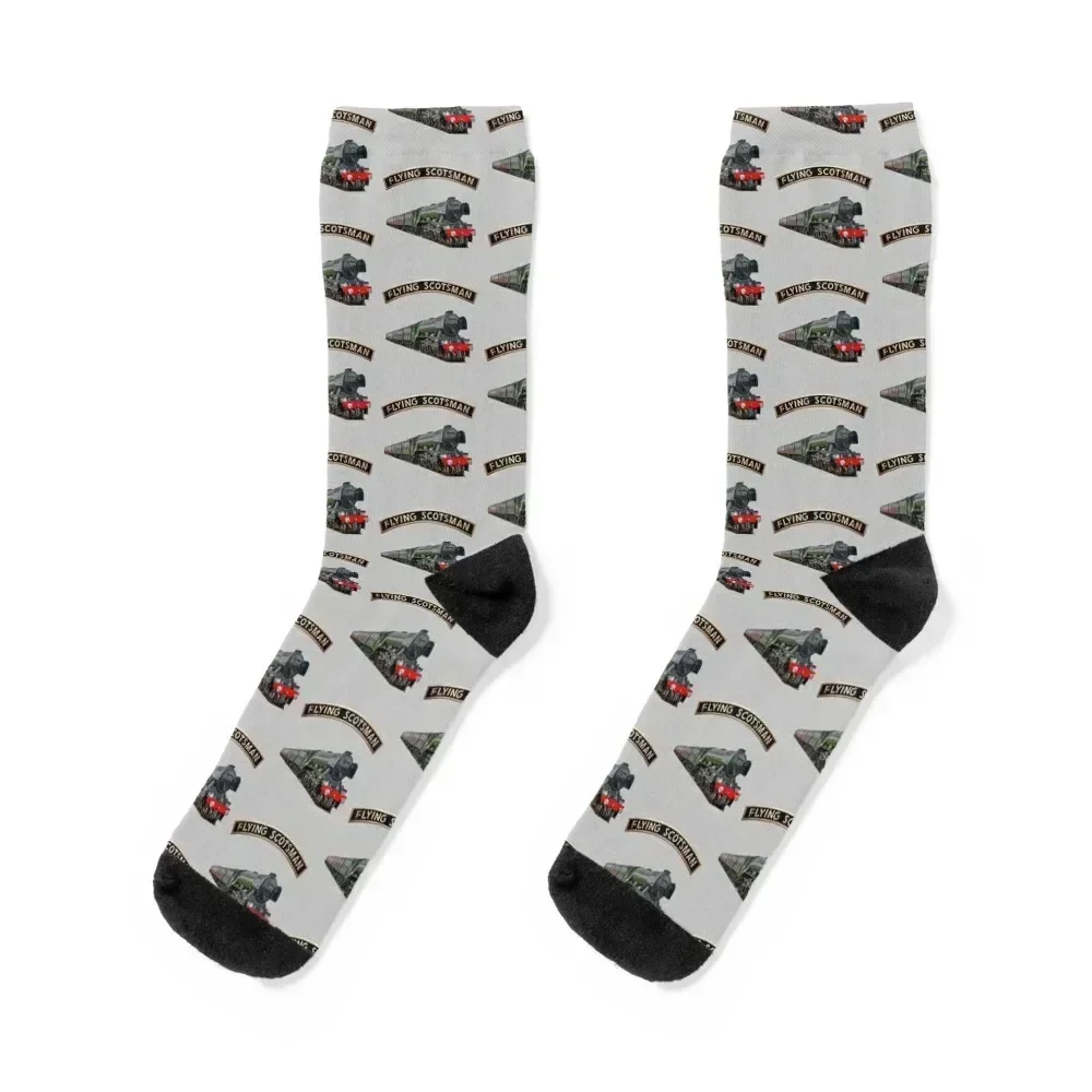 

The Flying Scotsman and Nameplate Socks sheer hockey anime loose Socks For Man Women's