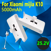 Original 5000mah Replacement Battery For Xiaomi Mijia k10 Handheld Cordless Vacuum Cleaner 25.2v 18650 LI-ion Batteries Pack