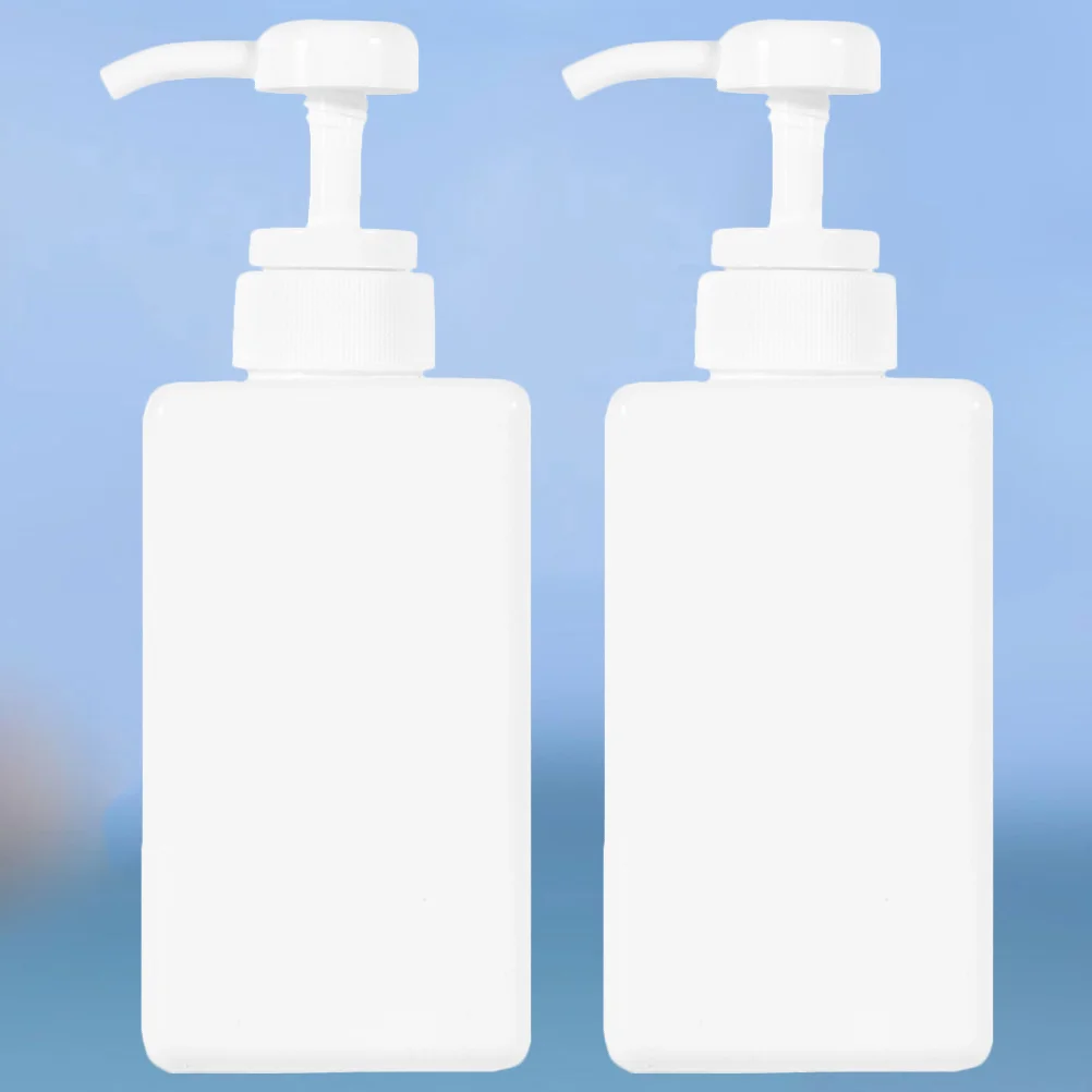 

2Pcs 450ml Plastic Lotion Bottle with Hand Pump Reusable Refillable for Shampoo Body Lotion Essential Oil Blends Practical Gift