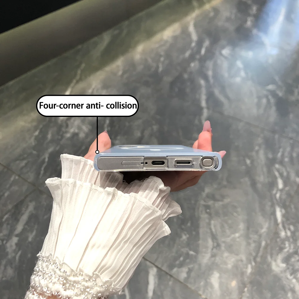 Eenvoudige kleur zilveren mobiele telefoon hoge temperatuur magneet is geschikt voor Samsung Galaxy S25 S24 Ultra Plus schokbestendig.S25 S24