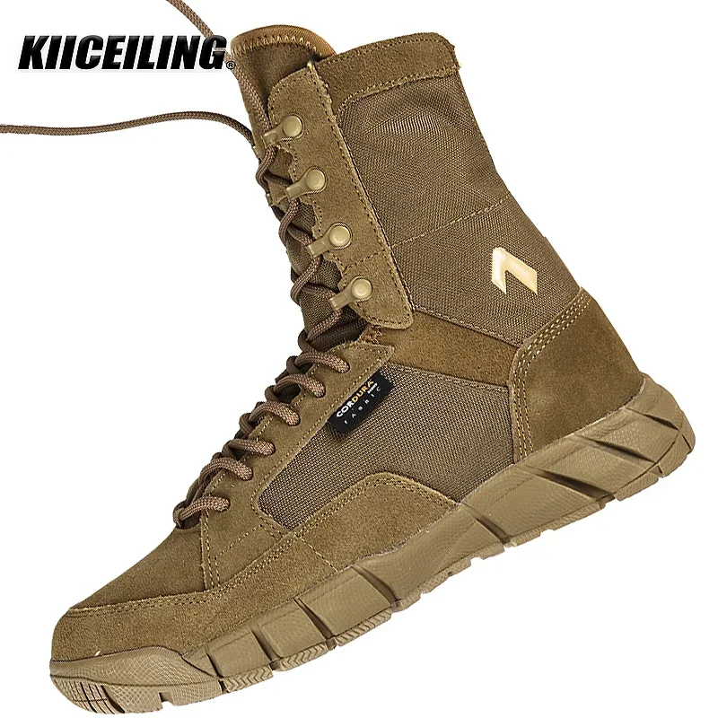 KIICEILING 208H, Tactical Boots, Hiking Shoes for Men, Outdoor Sports Work, Combat Desert Male Shoes, Hunting, Climbing Sneakers