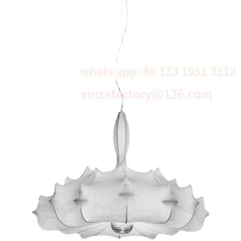 

Spectrum French silk lamp modern living room chandelier Italian quiet villa cream style bedroom lamp