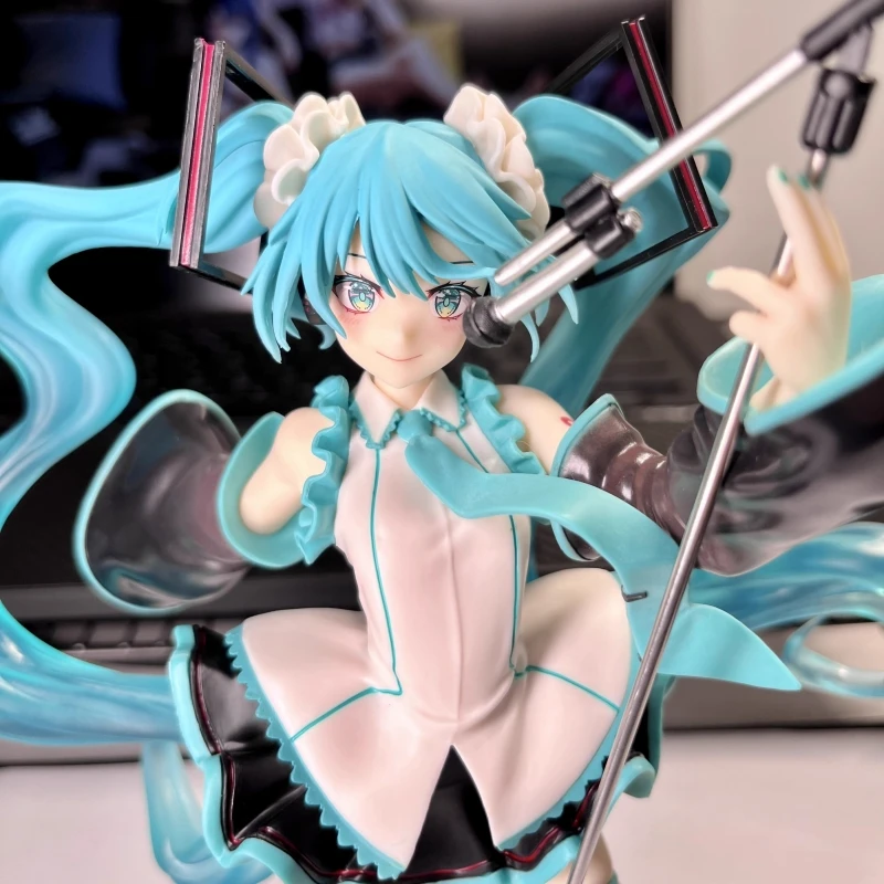 Original Amp Vocaloid Hatsune Miku Figure Miku Birthday 2023 Ver. 16th Anniversary Artist Action Figurine Anime Model Toy