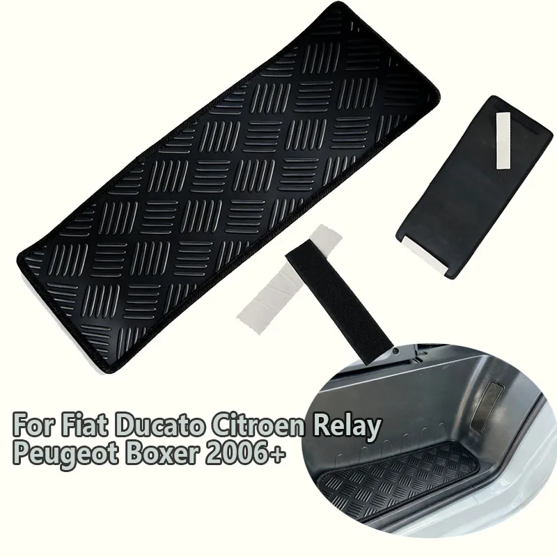 2PCS Heavy Duty Rubber Cab Step Mats Cab Entry Mats For Fiat Ducato Citroen Relay Peugeot Boxer 2006+ Motorhome