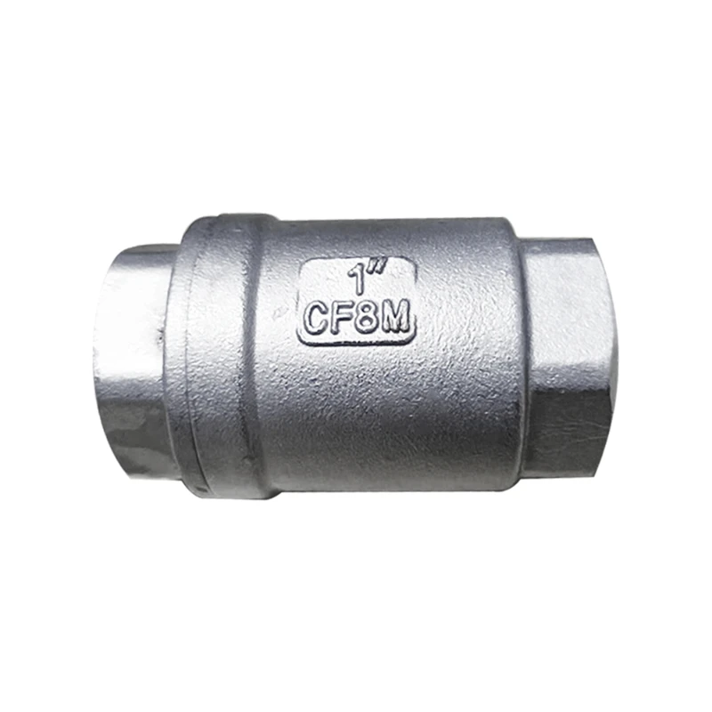 SS316 SS304 CF8 CF8M Threaded Lift With Screw Water Pump Water Pipe Stainless Steel Vertical Check Valve