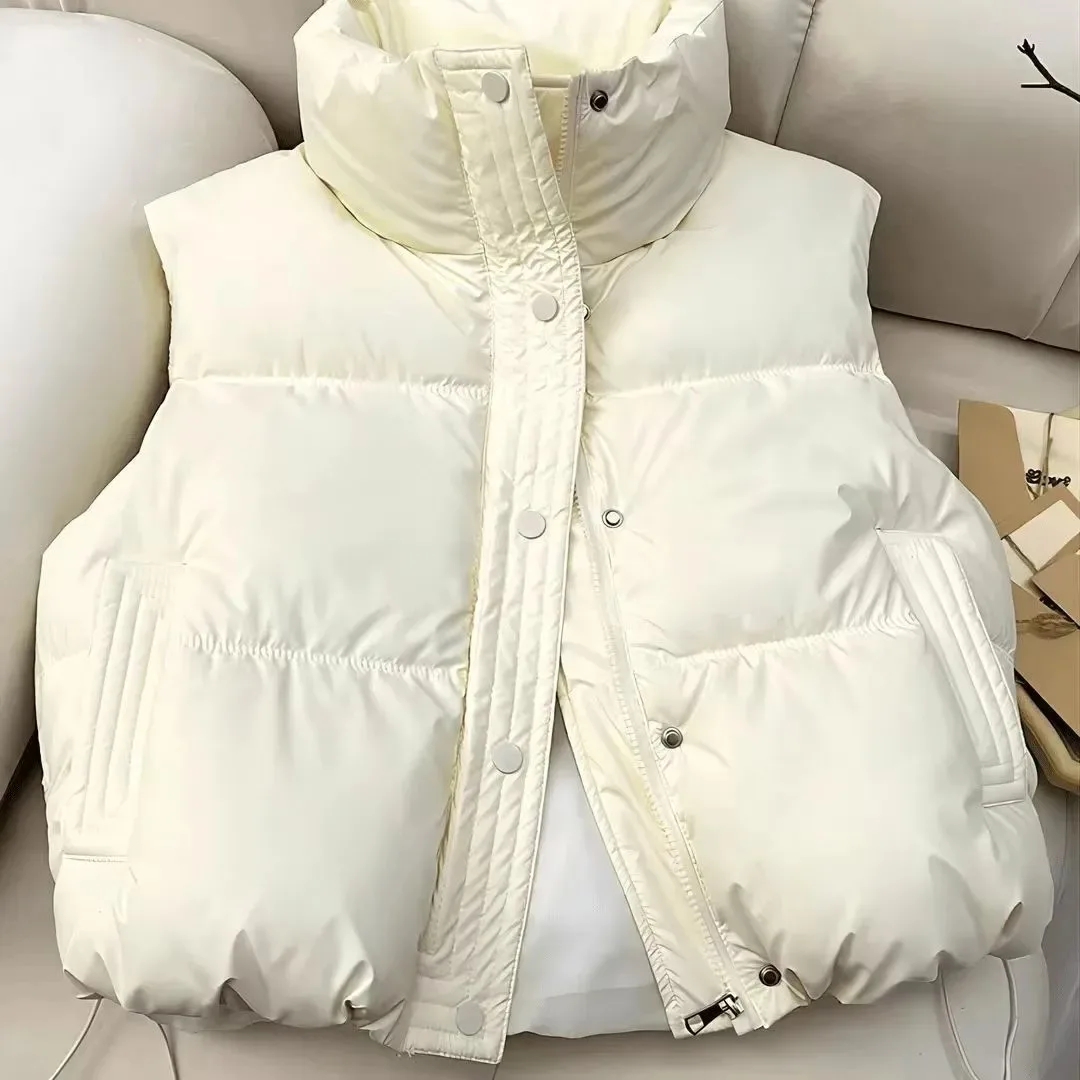 Small Fellow Parkas Slim Fashion Coat Thin Short Sleeveless Age Reduction All-match Hot Sell Premium New Vests