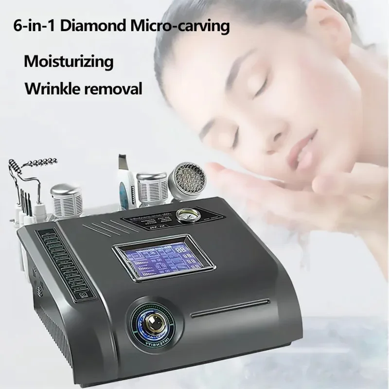 

Скруббер для кожи с алмазной дермабразией 6 в 1 с горячим и холодным молотком BIO Lift NV-E6 Машина для мезотерапии без иглы для ухода за красотой лица